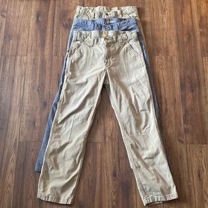 3 Pairs of Carhartt Relaxed Fit 33x32 Pants.